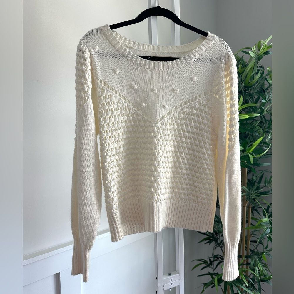 Lucky brand crew neck cable knit sweater
